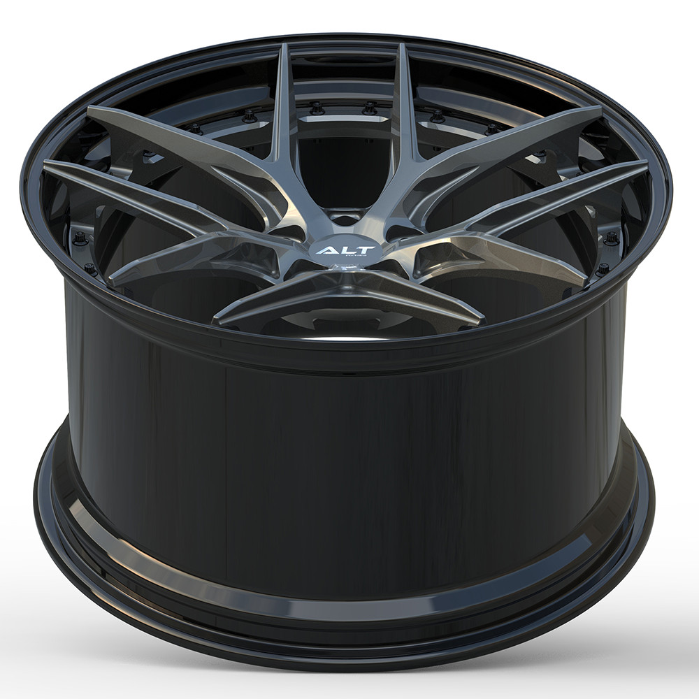 20" ALT Forged DL5 Black w/ Gloss Gunmetal Wheels for McLaren 720S