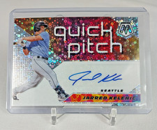 2021 Panini Mosaic Quick Pitch #QPA-JK Jarred Kelenic Silver Disco Auto