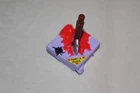 Vintage 1990 TMNT Ninja Turtles Pizza Face Accessory Part Pizza Peg Leg Only
