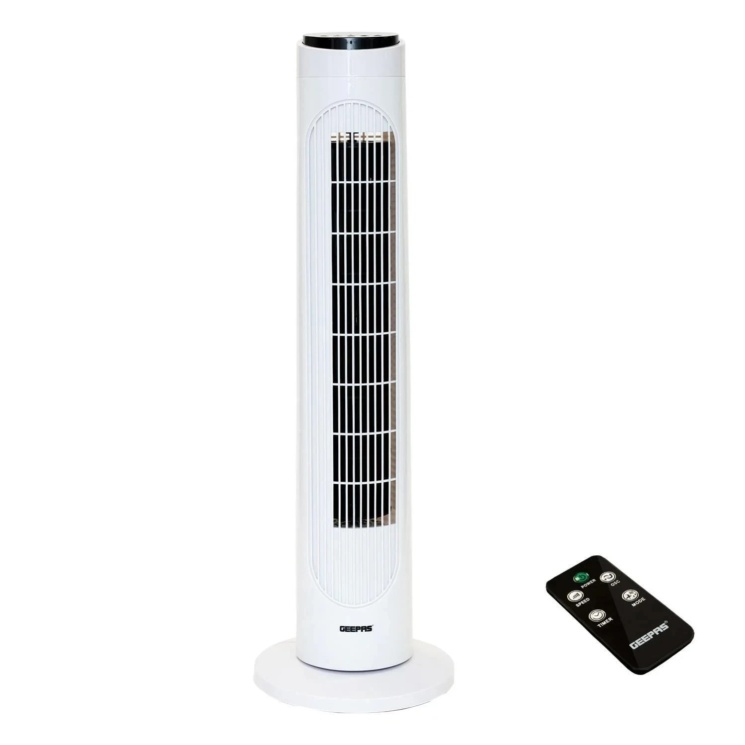 29" Oscillating Tower Fan Quiet 3 Speed Remote Control Cooling Timer 50W