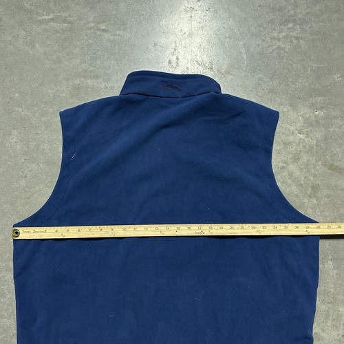 Simms Fishing Vest Gore-Windstopper Fleece Full Zip Pocket Logo Blue Mens 2XL - Picture 6 of 6