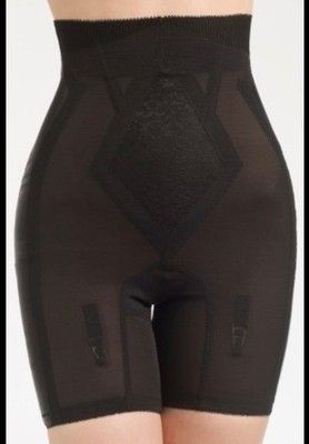 Rago 6228 Girdle High Waist Leg Shaper Medium Shaping Black M