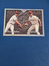 1995 Leaf Cornerstones #5 Dean Palmer / Will Clark Rangers BASEBALL Card 4H