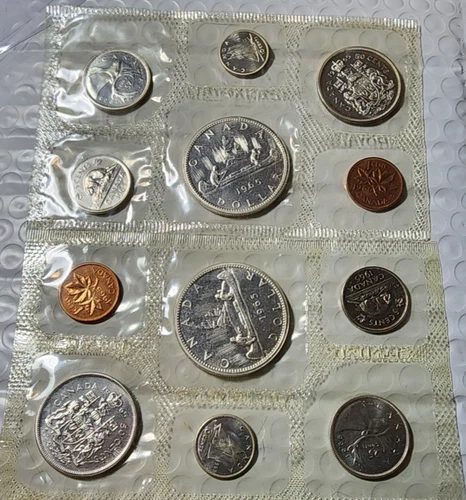 2 1965 Canada 6 Coin Royal Canadian Mint Proof Like Sets  1.11 oz Silver ea