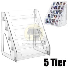 Card Display Stand 5-Tier Acrylic Organizer C...