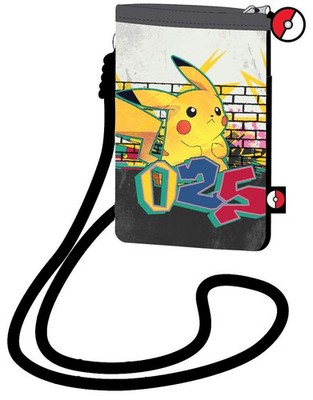 Pokemon Pikachu Brustbeutel Geldbörse Geldbeutel Kinder Portemonnaie Handytasche