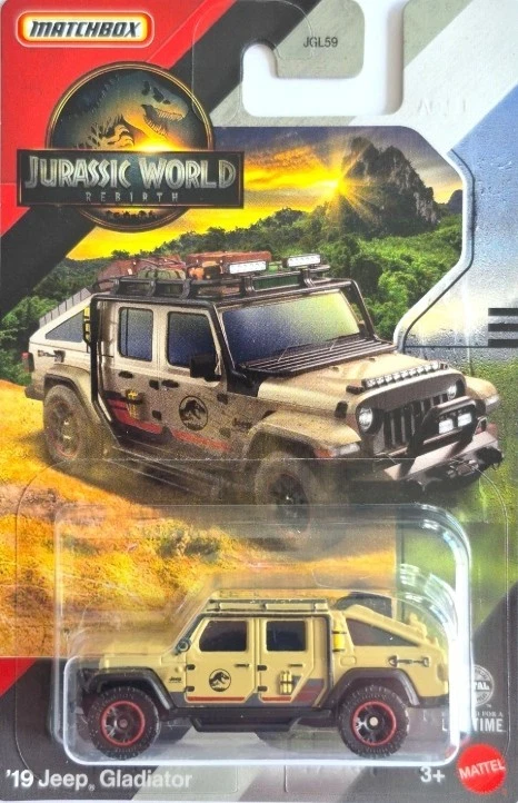 Matchbox 🦖 Jurassic World 🦖 '19 Jeep Gladiator  1/64 Neuf/ NEW - Photo 1/1