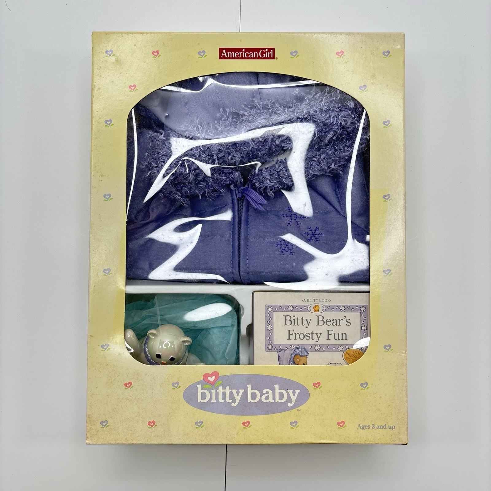 American Girl Bitty Baby Purple Snowflake Set Outfit NEW in 