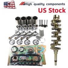 Rebuild Kit+3x Connecting Rod+crankshaft For Kubota V1903 V1903-b V1903e Engine