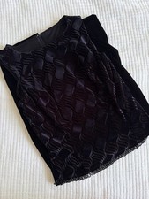 VTG 90s Scott McClintock Black Burnout Velvet Maxi Dress Goth Witch Formal Sz 4