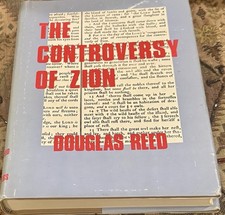 The Controversy of Zion By Douglas Reed.  1st Ed 1978 Hardcover With DJ.  RARE.