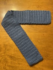 Knit Scarf Blue Homemade Wrap Around Casual Outdoor Warm Cozy Winter 71  