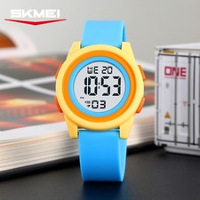 Watch Digital Boys Stopwatch Sport SKMEI 2429 Waterproof Girls LED Wristwatches