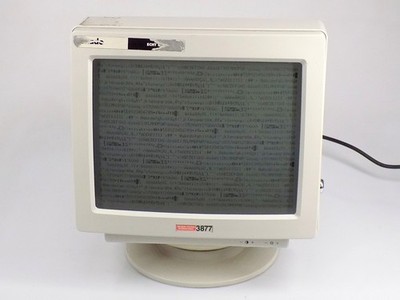LESEN: Decision Systems 3877DT-76 CRT Monitor mit Twinax DB15 ohne Schlüssel
