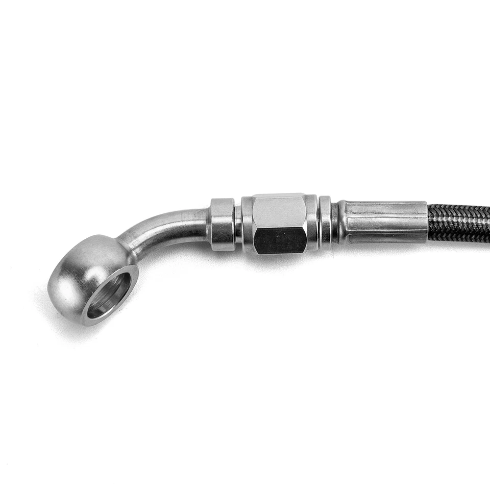 Braided Brake Line Kit ABS Front +10" for Harley Fat Bob Low Rider S/ST 2018-24 - Image 4 of 4