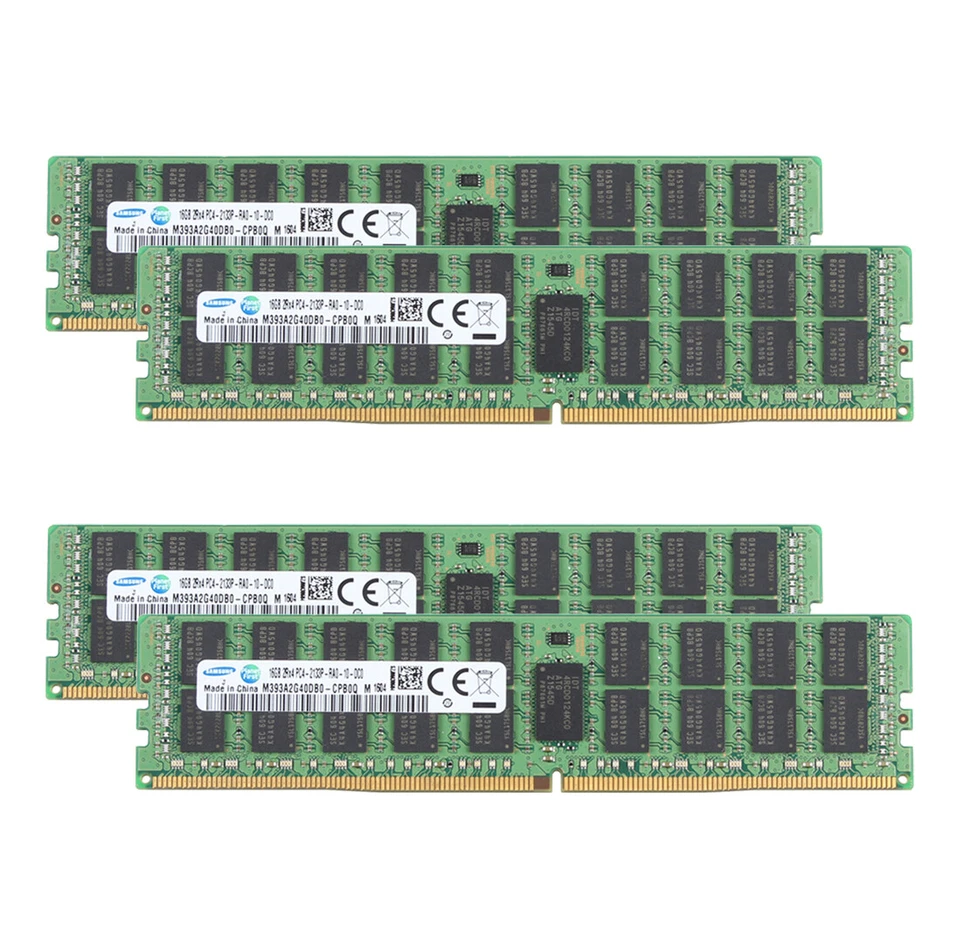 SAMSUNG 4x 16GB 2RX4 PC4-2133P PC4-17000R DDR4 REG-ECC DIMM Server Memory " - Image 2 of 4