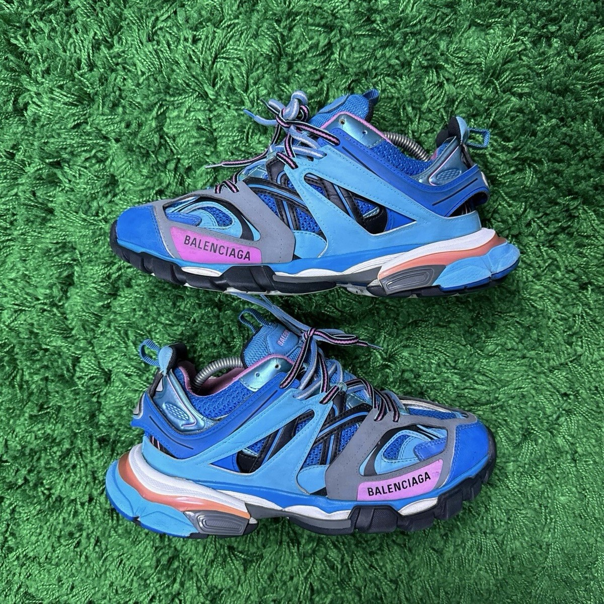 Balenciaga Track Sneaker Runner's Blue Pink - Size 11W Balenciaga Track Sneaker Runner's Blue Pink - Size 11W