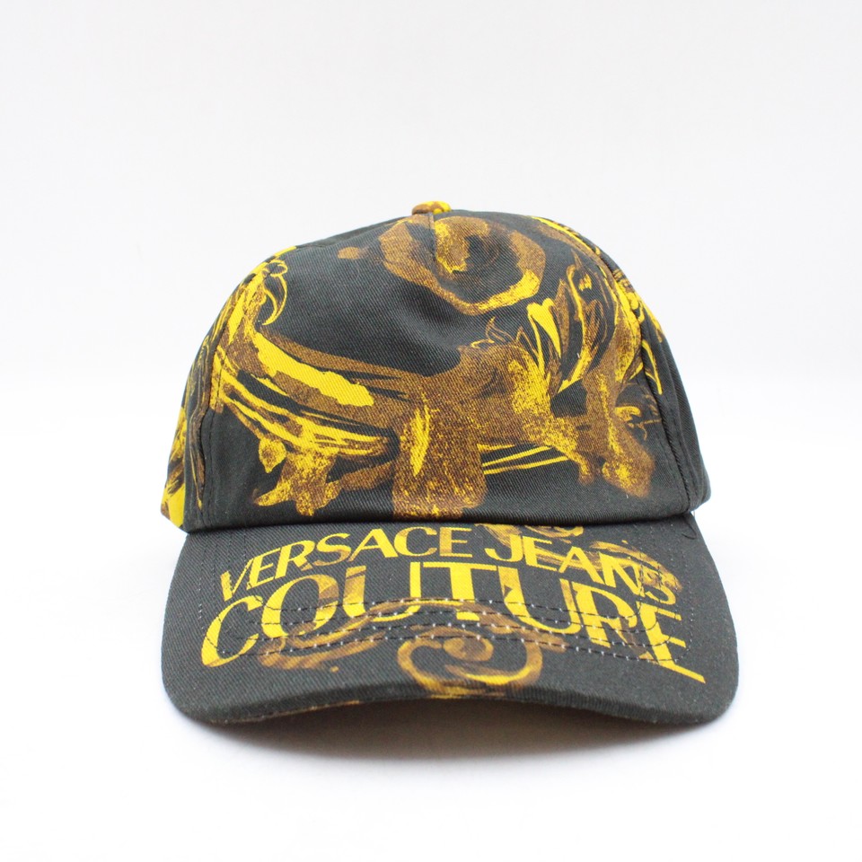 Versace Jeans Couture Watercolor Couture Print Logo Baseball Cap in