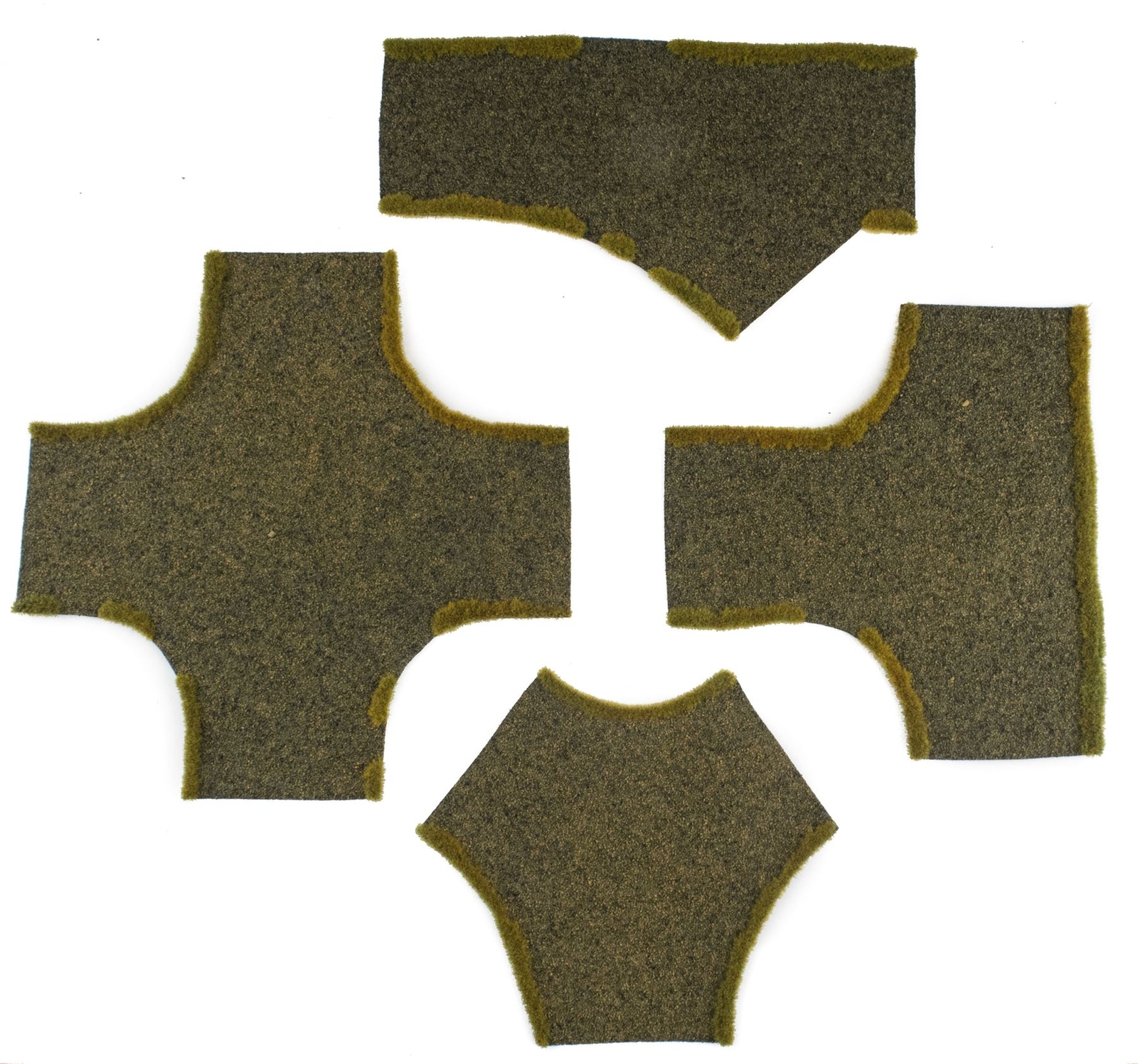 Dirt Road Junction Sections Set of 4 – 28mm WW2 Wargaming Terrain Diorama