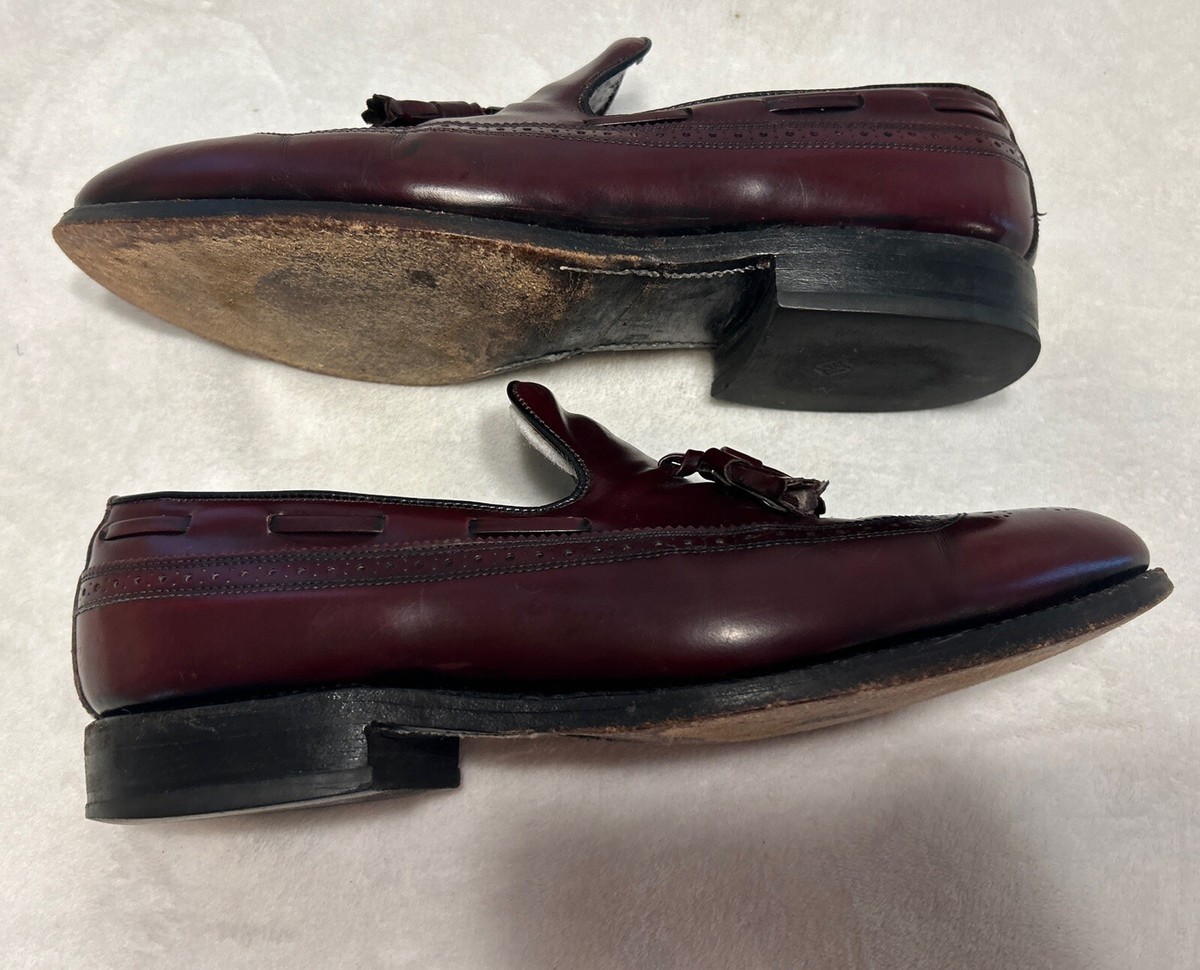 Allen Edmonds Berwick Mens Size 9E 8877 Burgundy Leather  display picture 1