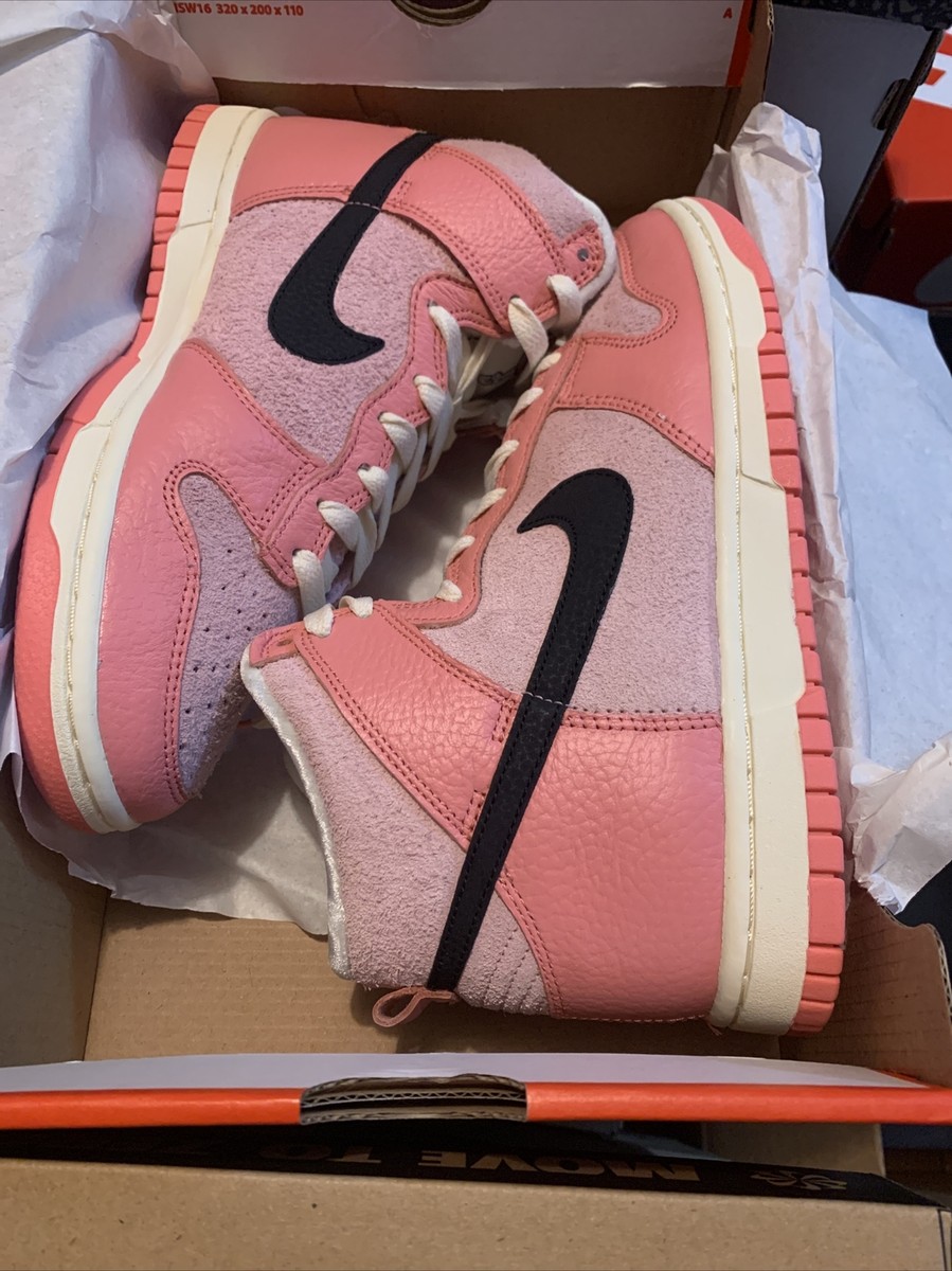 W Nike Dunk High Hoops Pack Medium Soft Pink Women's Size 7