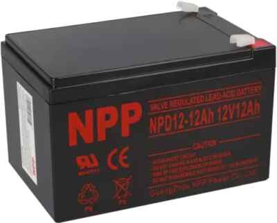 NPP Blei-Akku AGM NPD 12-12 12V 12Ah zyklenfest kompatibel 12Ah 13Ah 14Ah 15Ah