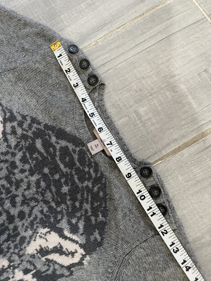 Suéter STELLA MCCARTNEY para GAP KIDS Leopardo Seda Cachemira Talla XL 12 Foto 4 de 4