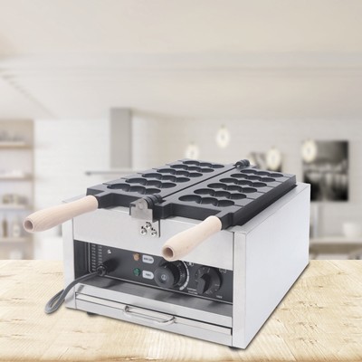 Electric Bubble Egg Cake Maker Oven Stainless Waffle Bread Cooking Machine