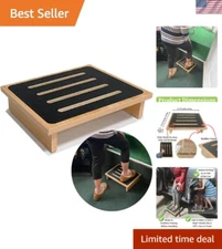 Sturdy Wood Half Step Stool - Lightweight and Portable for Indoor & Outdoor Use