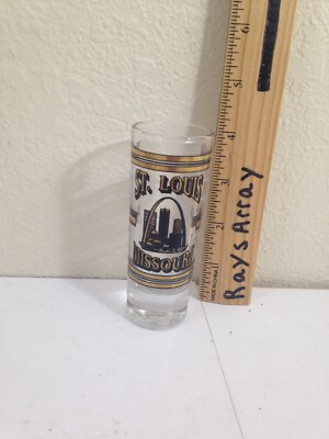 St. Louis MO Tall double shot glass gateway Arch