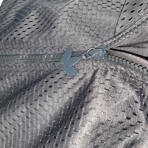 Adidas Mens Vintage Basketball Zip Hoodie Jersey Size Large Blue Black F180 D6 - Picture 7 of 13