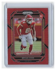 Bryan Cook 2022 Panini Prizm Red Parallel RC SSP #397 - CHIEFS