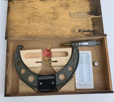 MITUTOYO NO. 103-220 MICROMETER 5-6'' .0001'' Resolution