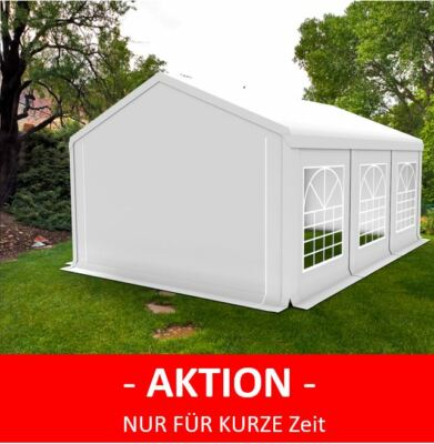 4x8m PROFI Partyzelt Pavillon Eventzelt mit Fenstern Bierzelt TOP AKTION