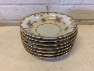 Antique Empress China  Windmere  Porcelain Japan Export Set of 7 Dessert Bowls