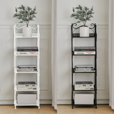Metal Bathroom Storage Shelf Cabinet Slim Shelving Unit Organizer Display Rack