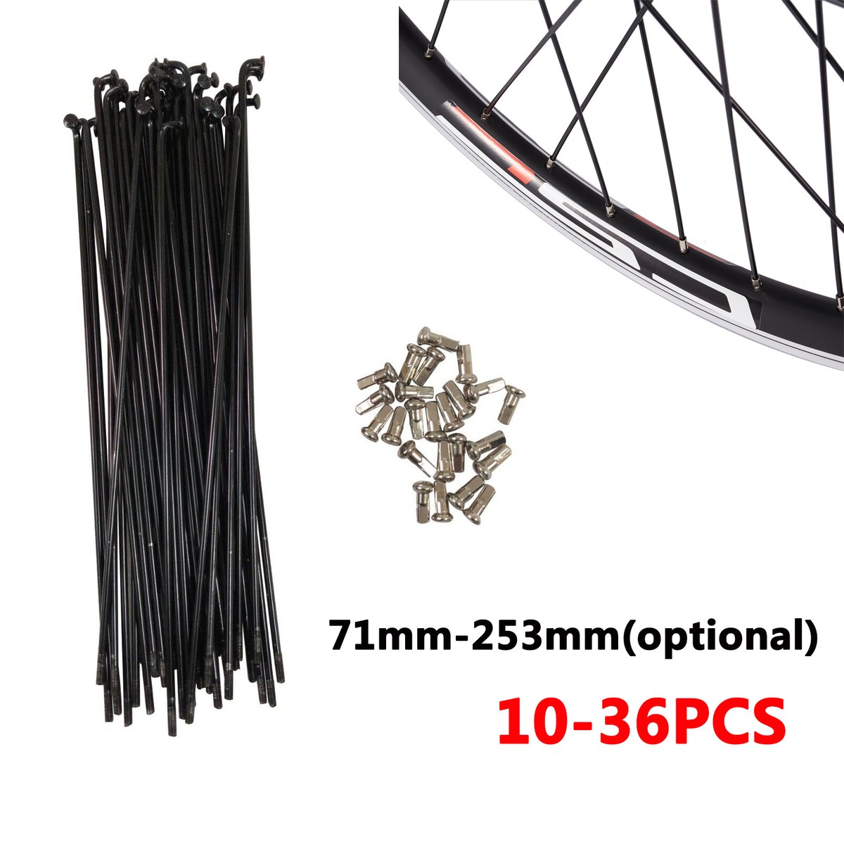Sapim CX-Ray Black Bladed Spokes - J-Bend, 264mm, Single Spoke For Bike Wheels 12 thumbnail image