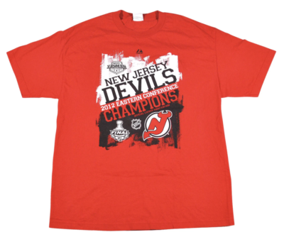 Vintage New Jersey Devils 2012 Eastern Conference Champions Shirt Size  X-Large