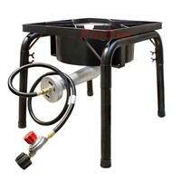 Large Propane Portable Gas Stove Burner Camper Cooker High Pressure Ul Regulator Large Propane Portable Gas Stove Burner Camper Cooker High Pressure Ul Regulator