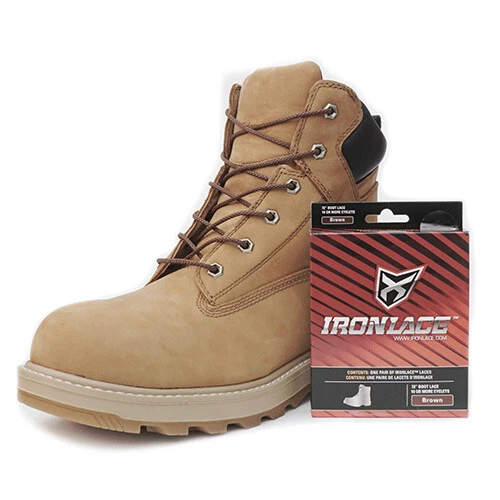 IRONLACE UNBREAKABLE BOOT LACES 72 Inches in Brown eBay