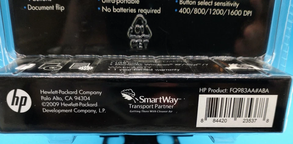 New and Sealed HP Laser Mobile Mouse Black Ultra-Portable Corded USB - Image 3 of 3