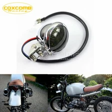 Mini Motorcycle LED Brake Stop Tail Light Red Lamp for Cafe Racer Bobber Chopper