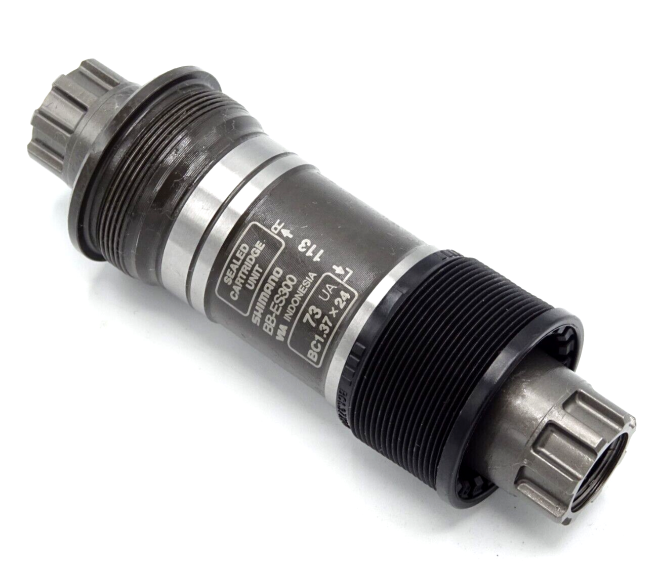 Pédalier Shimano BB-ES300 Octalink V2 - BSA 73mm, Axe 113mm, Pour VTT