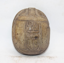 HANDMADE PHARAONIC ANCIENT EGYPTIAN SCARAB Carved Stone (BA)