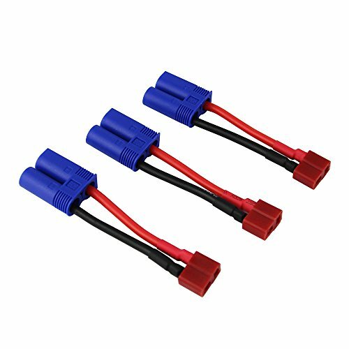 OliYin 3pcs Maschio Losi EC5 a Femmina Deans Adattatore connettore T-Plug (G4q)