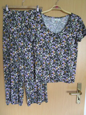 Culotte und Bluse, Gr. XS (S), ''fire & glory'', gemustert, modisch chic !!
