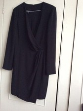 Mango Suit Ladies Long Sleeves Black Special Occasion Dress