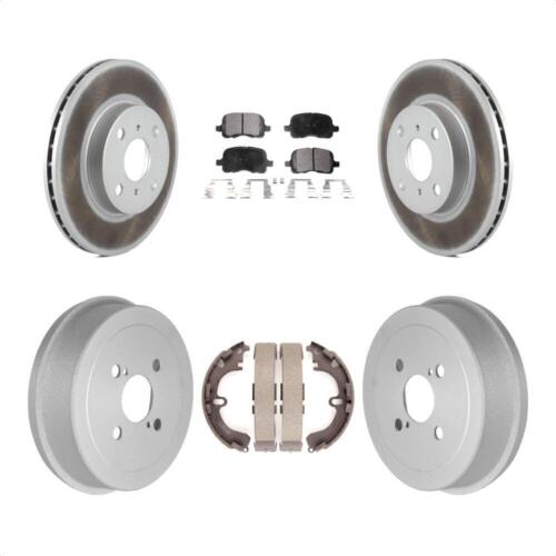 Disc Brake Rotors and Pads Kit Rear Drums for 16-22 Chevrolet Prizm Front and Re - Picture 1 of 8