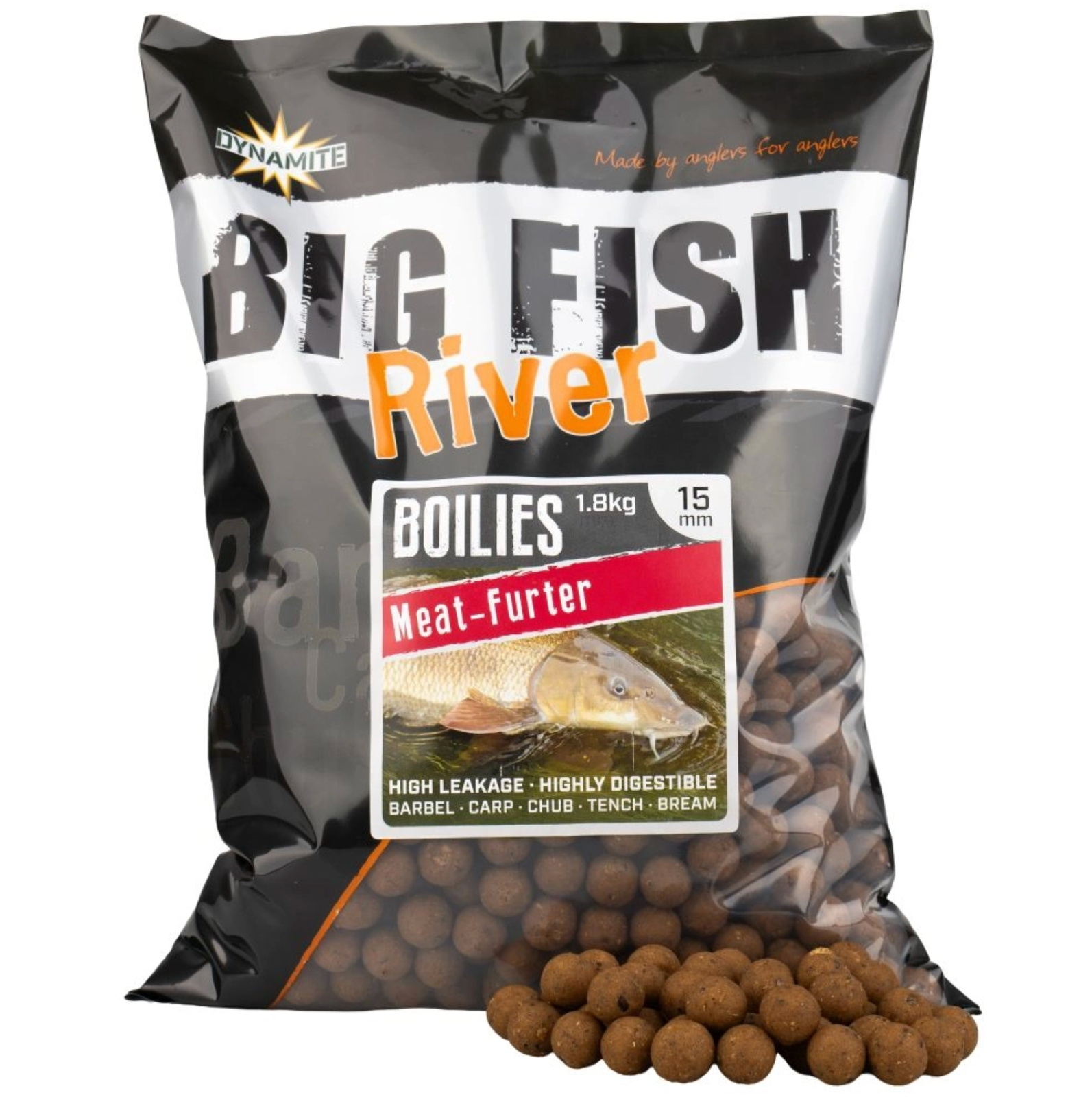 Dynamite Baits Big Fish River Boilies Meat-Furter 15mm 1.8kg