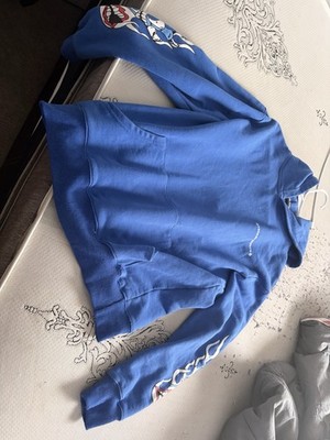 Chrome Hearts Blue Graphic Logo Pullover Sweatshirt Long Sleeve Size S